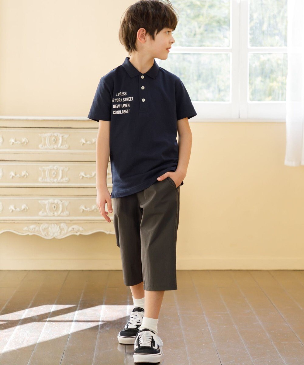 J.PRESS KIDS 【140-170cm】T/C ライト カノコ 半袖ポロシャツ 