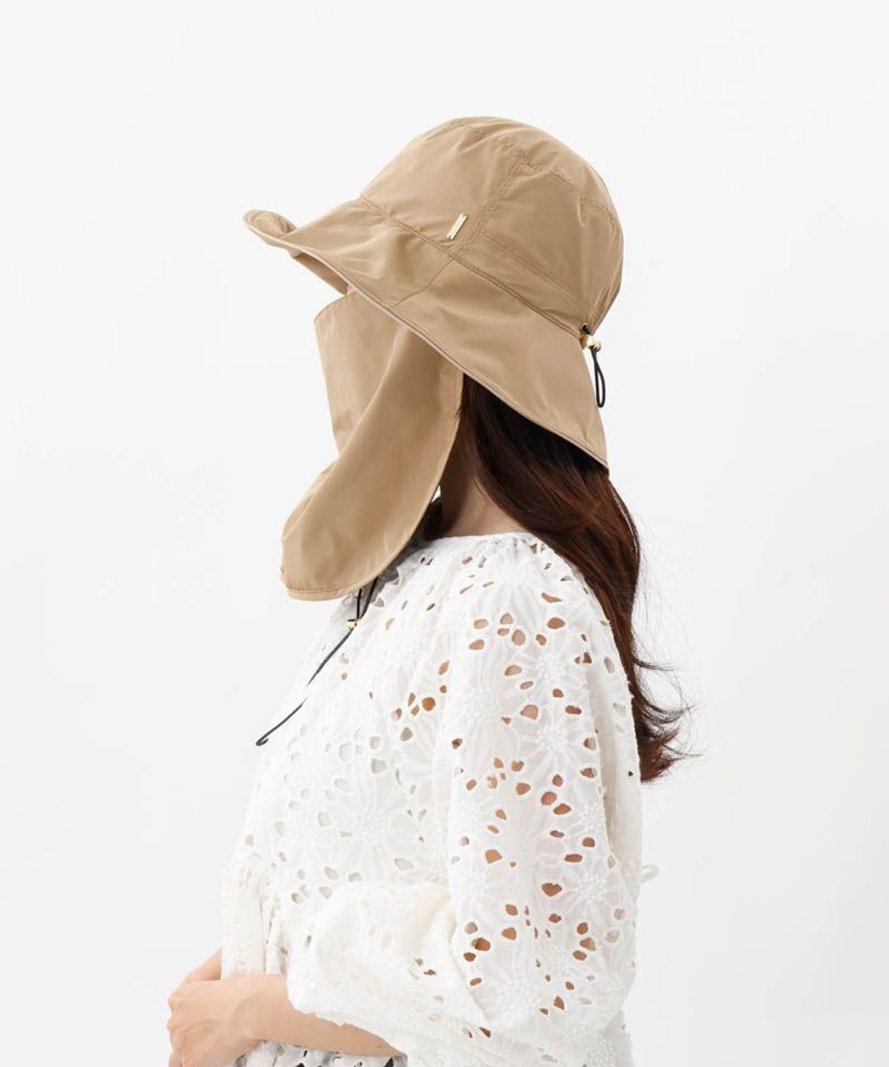 AURORA 【 Beaurance （ビューランス）】サマーシールドタレ付きはっ水クロッシェハット 