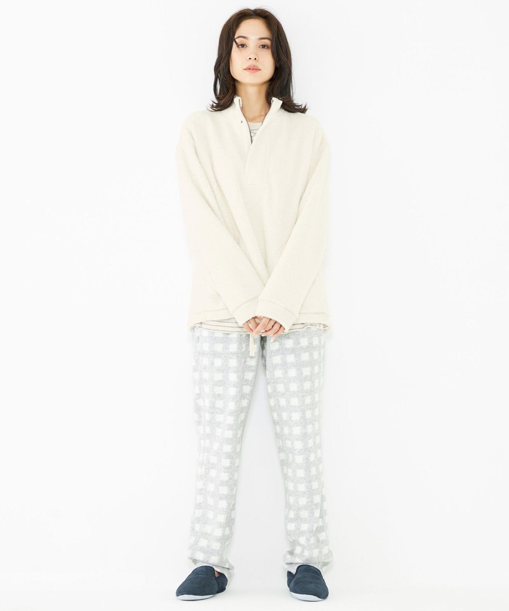 JOSEPH ABBOUD MOUNTAIN 【SPACE／UNISEX】ボアソリッド プルオーバー 