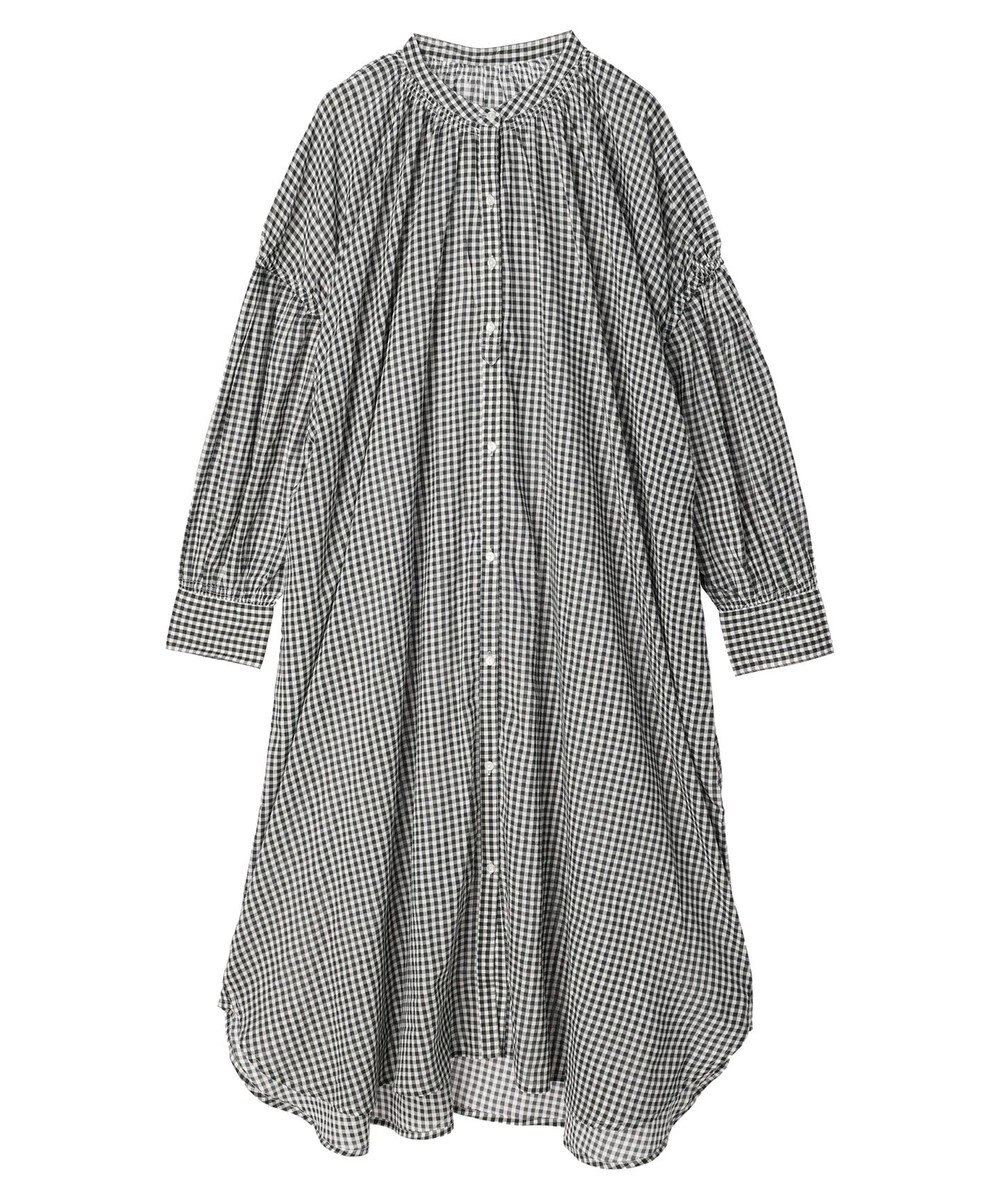 earth music&ecology コットンボイルギャザーワンピース 