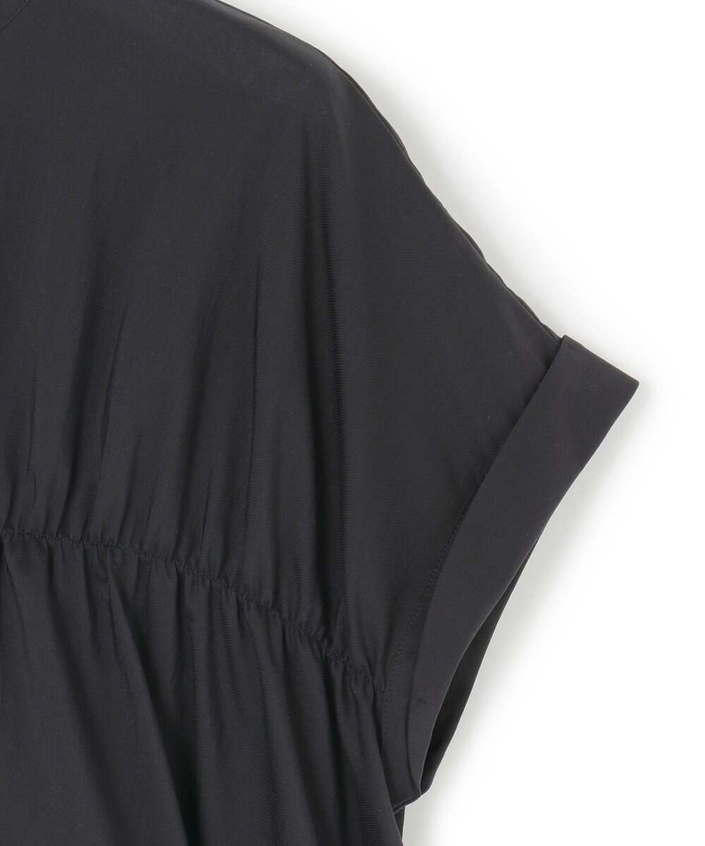 23区 S 【撥水加工/洗える】シアーナイロンツイル ギャザー ブラウス 