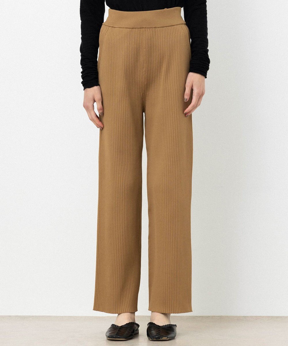 NAVE 【ReNAVE・手洗い可】スポンディッシュニットワイドリブパンツ 