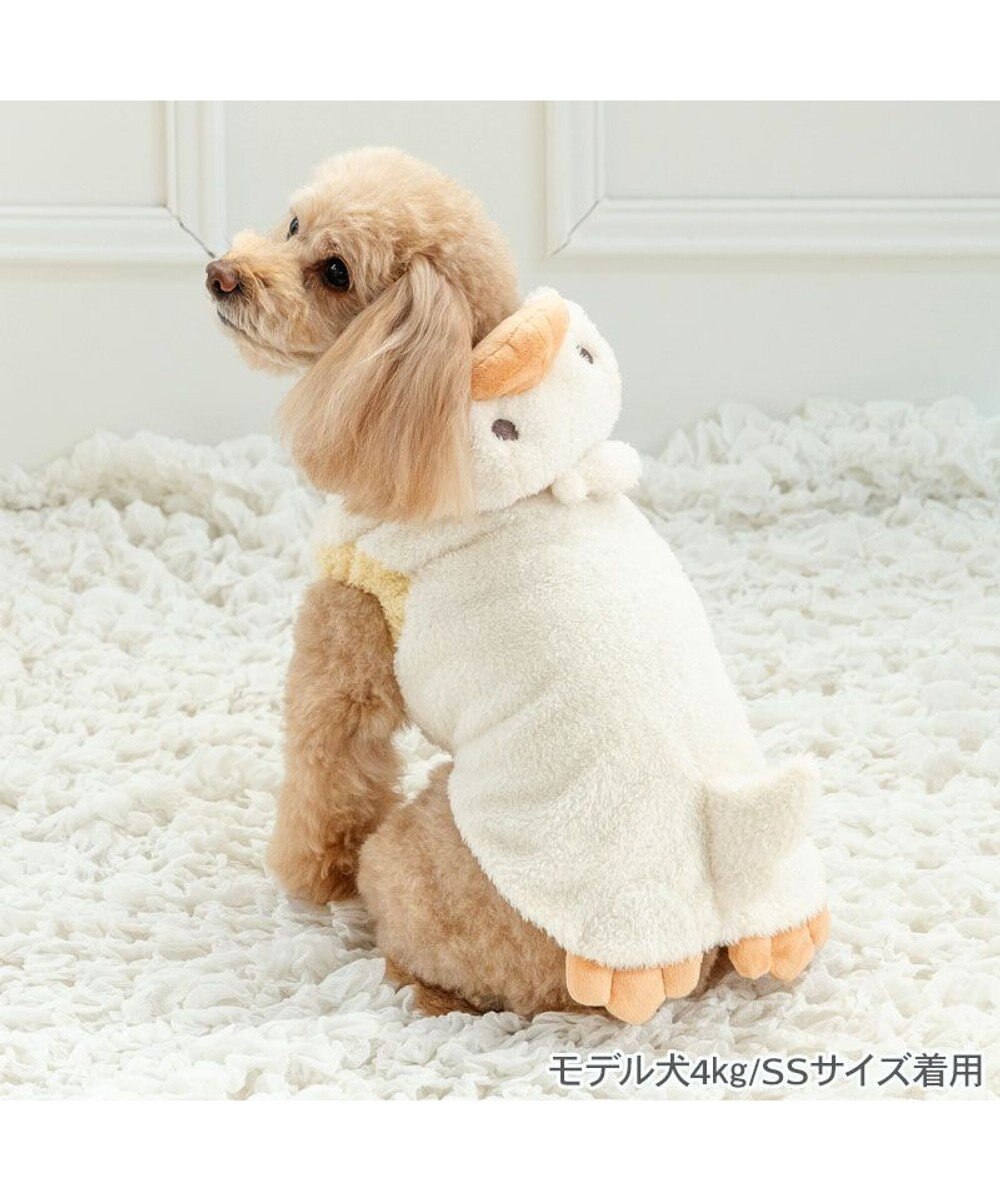 PET PARADISE ペットパラダイス 白あひるさん パーカー 小型犬 