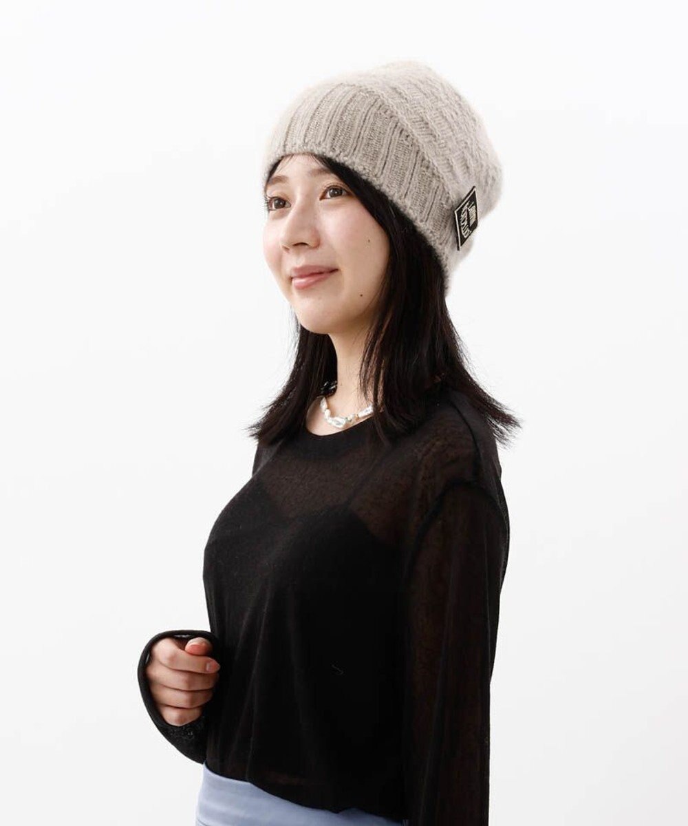 AURORA 【 LANVIN COLLECTION（ランバン コレクション） 】斜め切り替えニットワッチ 