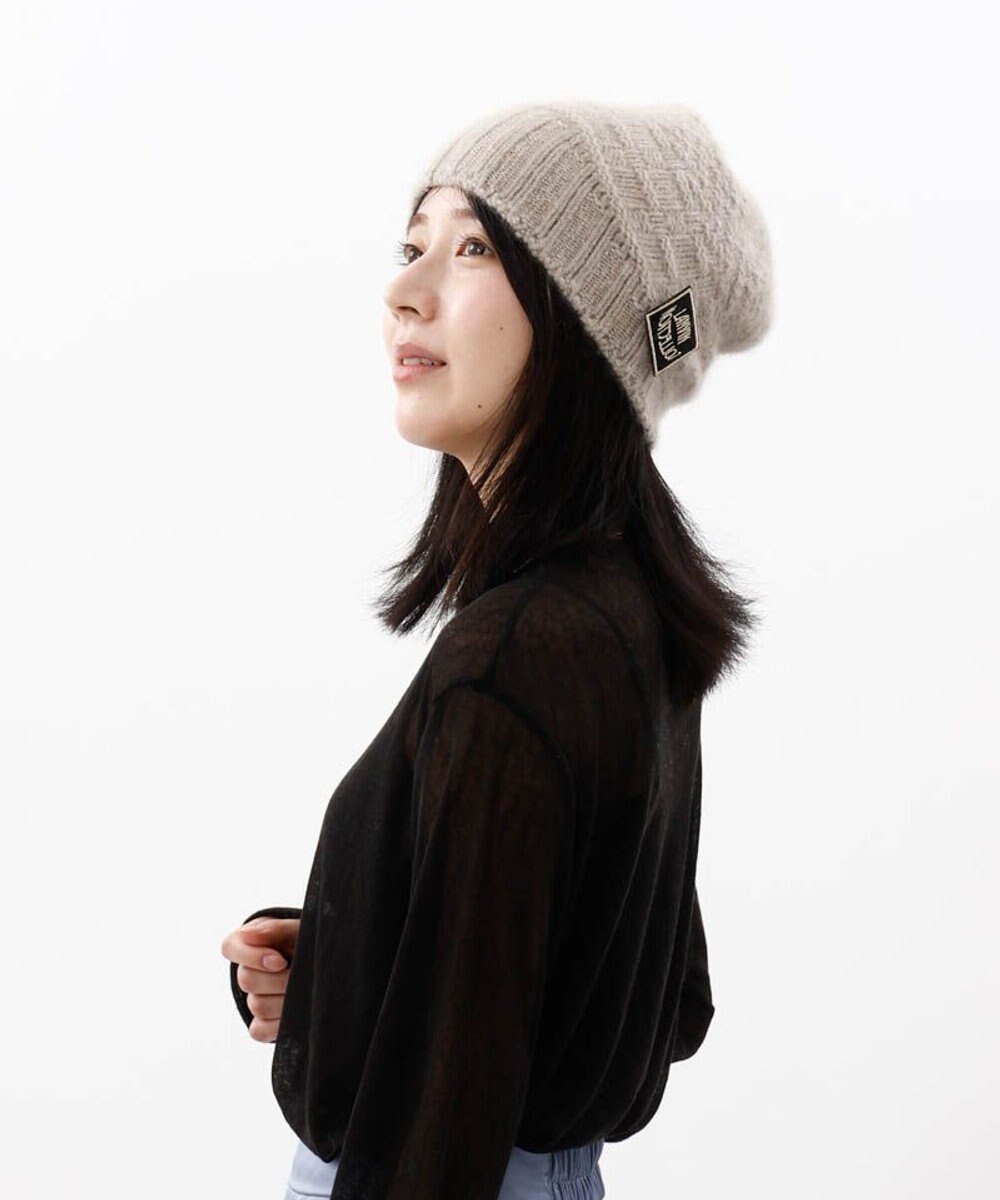 AURORA 【 LANVIN COLLECTION（ランバン コレクション） 】斜め切り替えニットワッチ 