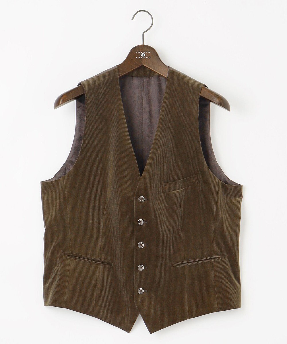 JOSEPH ABBOUD 【遠州産素材/オーガニックコットン】ソフトコーデュロイ ベスト 
