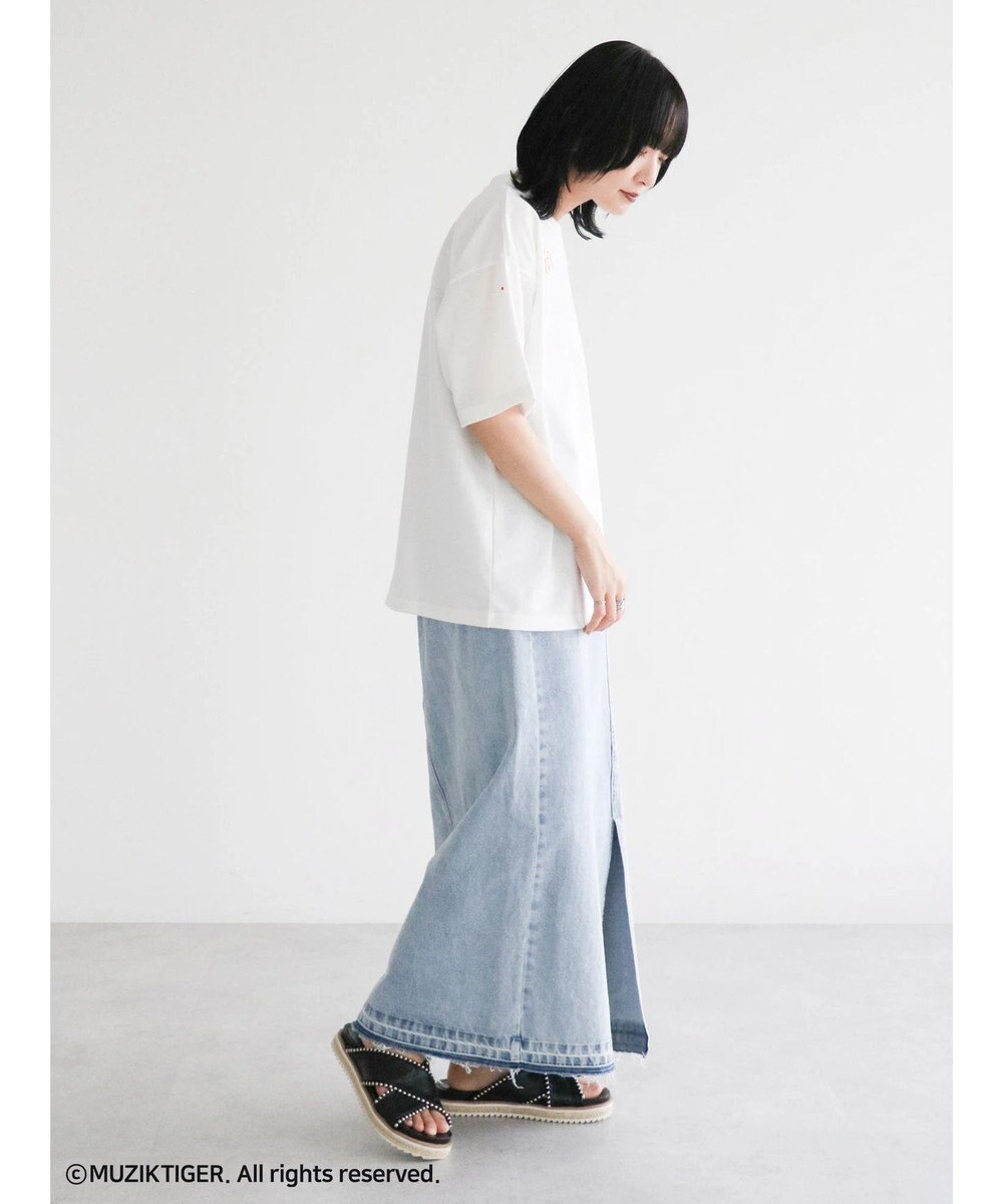 Green Parks ムジークタイガー／手書き風刺しゅうＴシャツ 