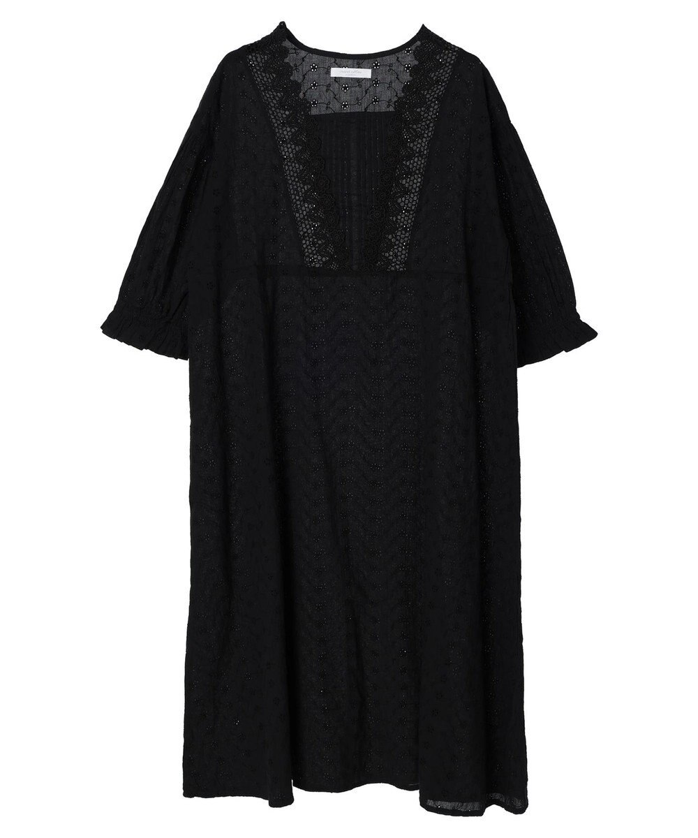 Green Parks Ｉ　胸元レース７分袖ワンピース 