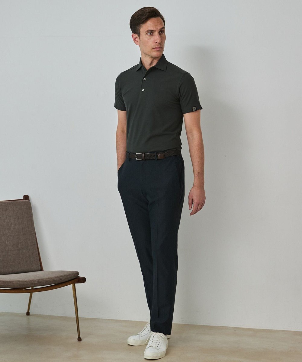 GOTAIRIKU 3年連続売上NO1/キングサイズ登場【仕事で着られる】キレイめ 鹿の子 BIZ ポロシャツ 