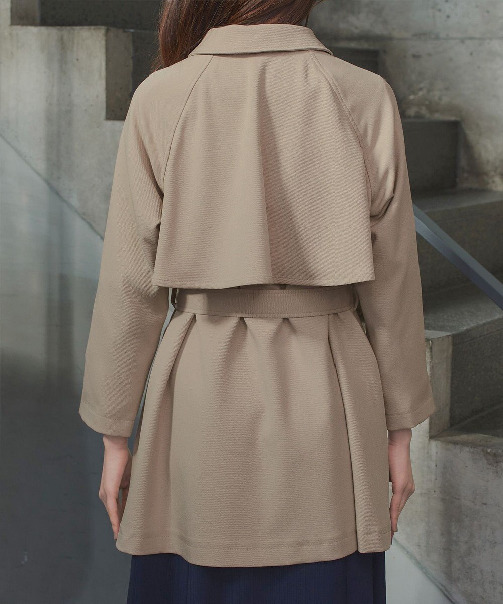 Tiaclasse ステンカラーフレアミドルコート 