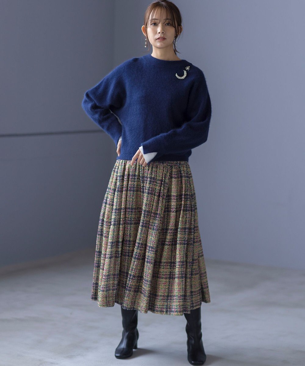 組曲 S コットンベア天竺 カフス袖ロングTシャツ 