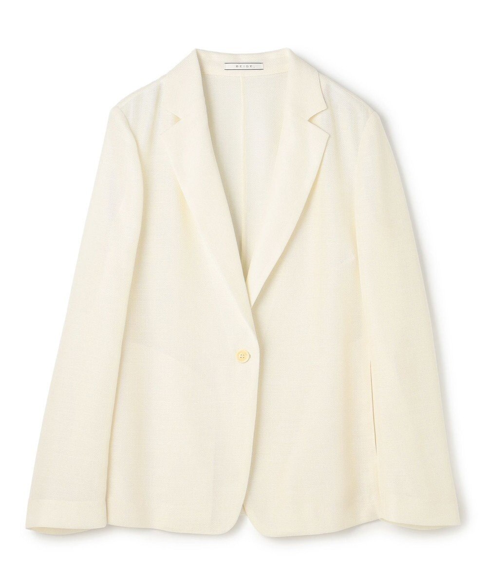 BEIGE， LIATRIS / シアー テーラードジャケット 