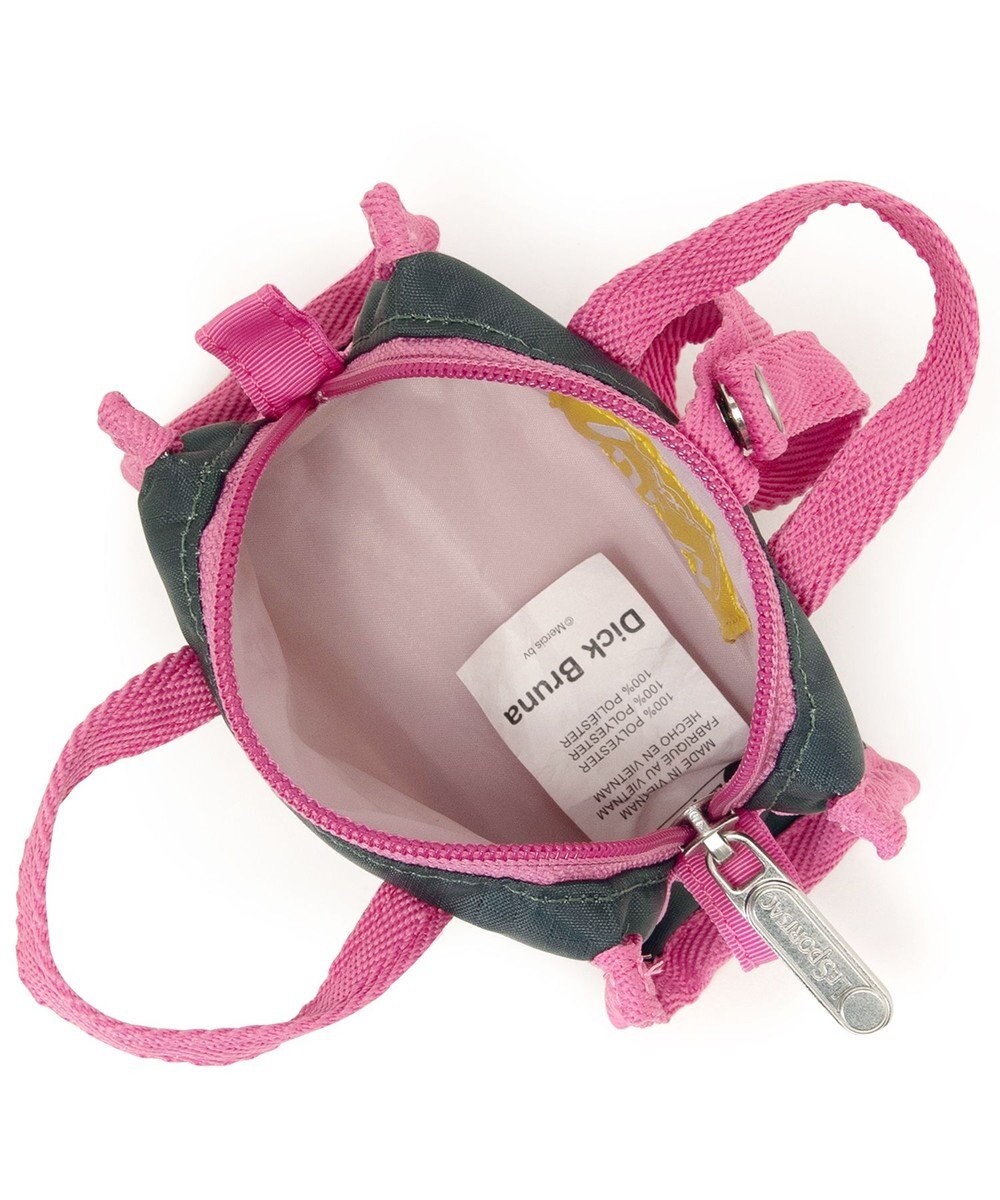 LeSportsac MICRO WEEKENDER CHARM/ミッフィーグリーン/ピンクチャーム 