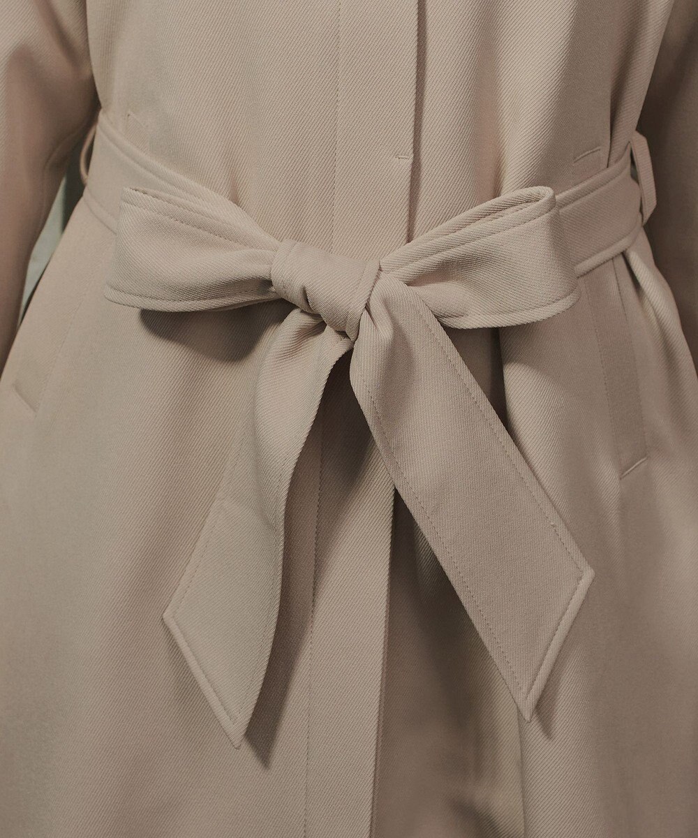 Tiaclasse ステンカラーフレアミドルコート 