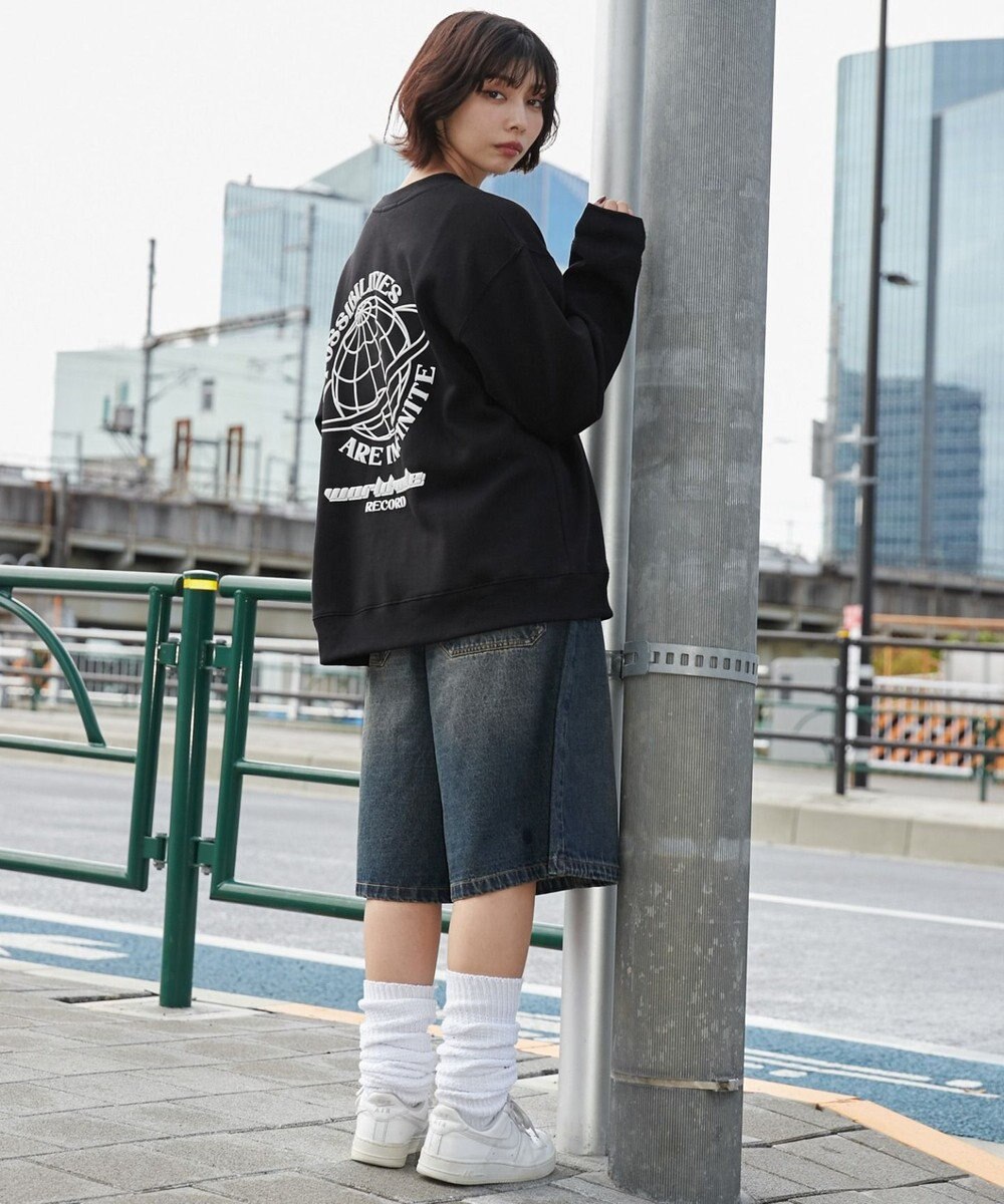 WEGO 【ユニセックス着用ITEM】リラックスフィットグラフィックプルオーバー 