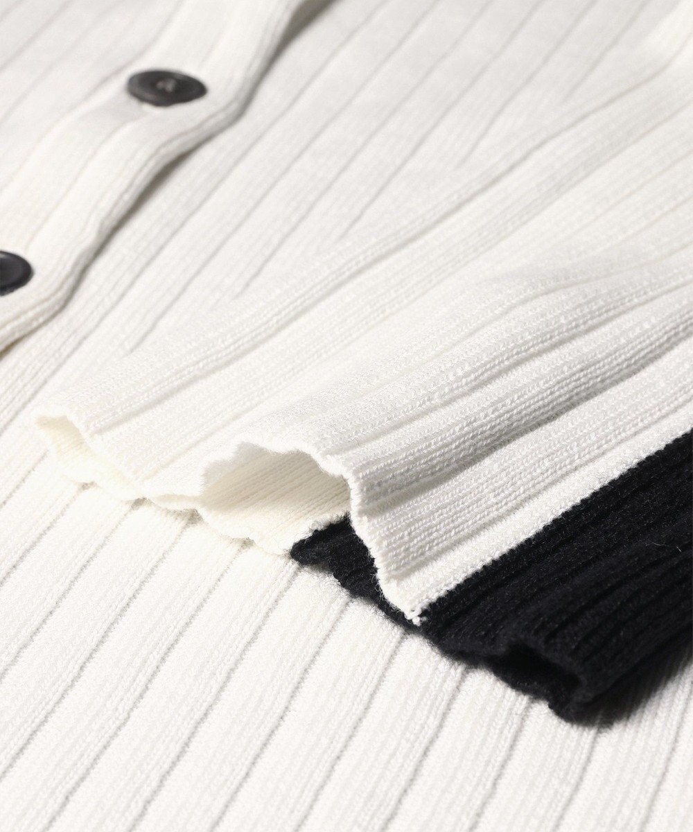 Paul Smith バイカラー スリット カーディガン 