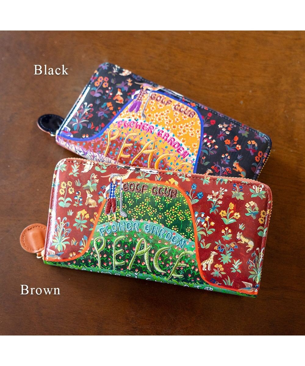 tsumori chisato CARRY ガーデンゴルフクラブ ラウンドファスナー長財布 