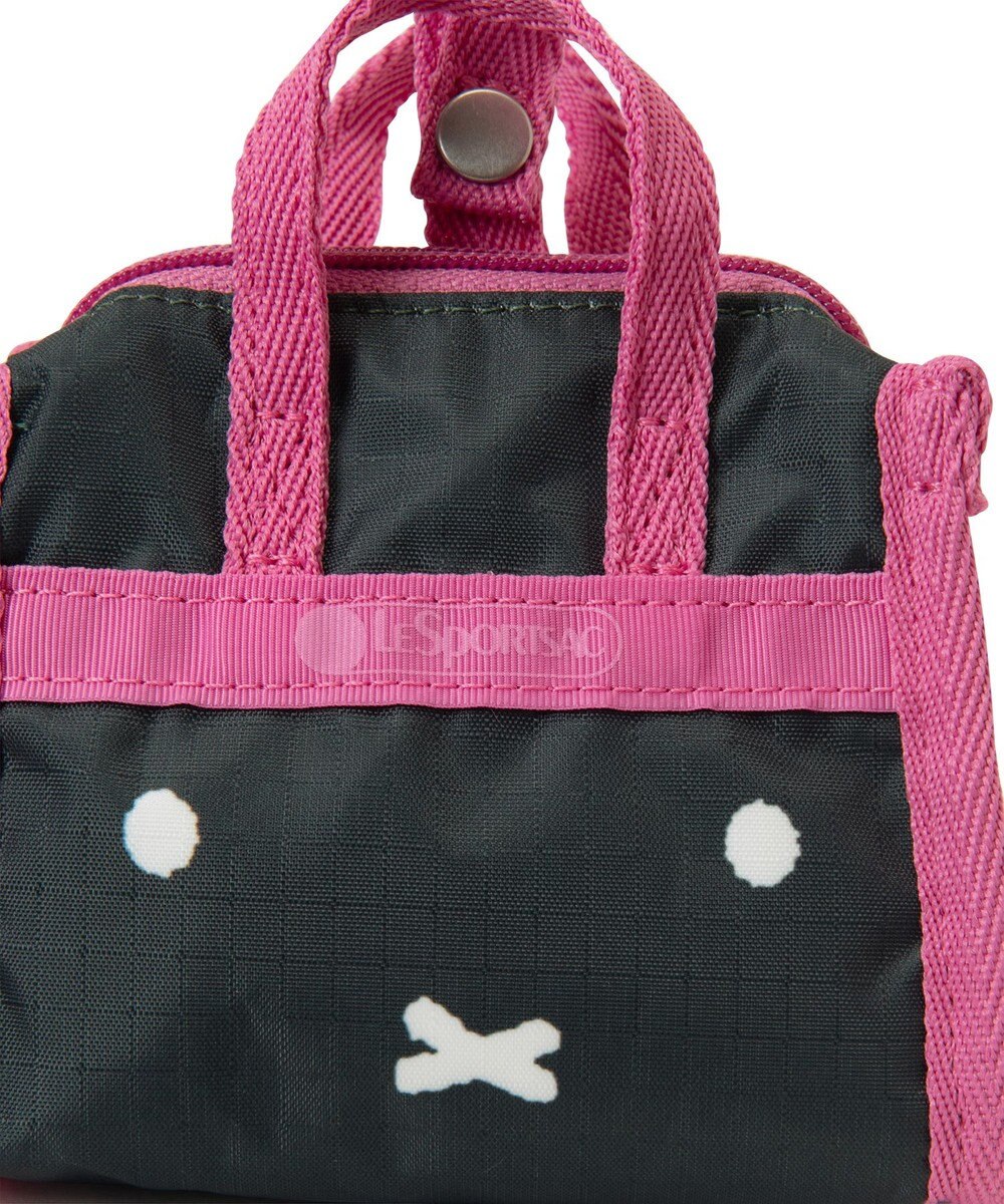 LeSportsac MICRO WEEKENDER CHARM/ミッフィーグリーン/ピンクチャーム 