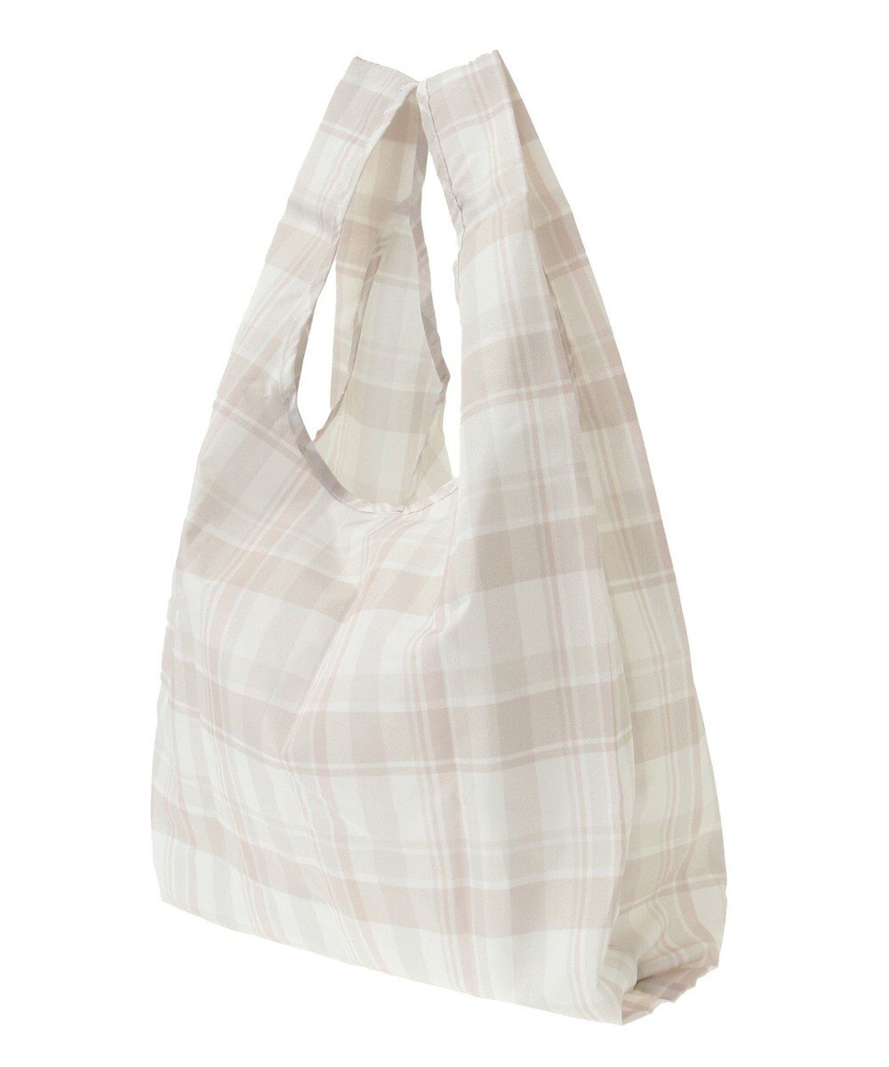 Maison de FLEUR チェックプリントエコバッグ 