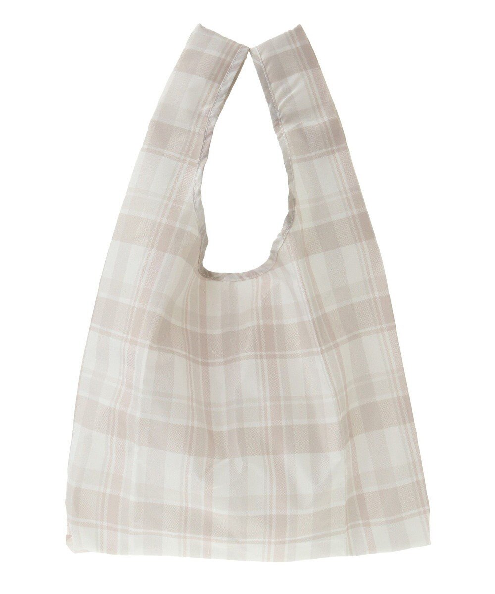 Maison de FLEUR チェックプリントエコバッグ 