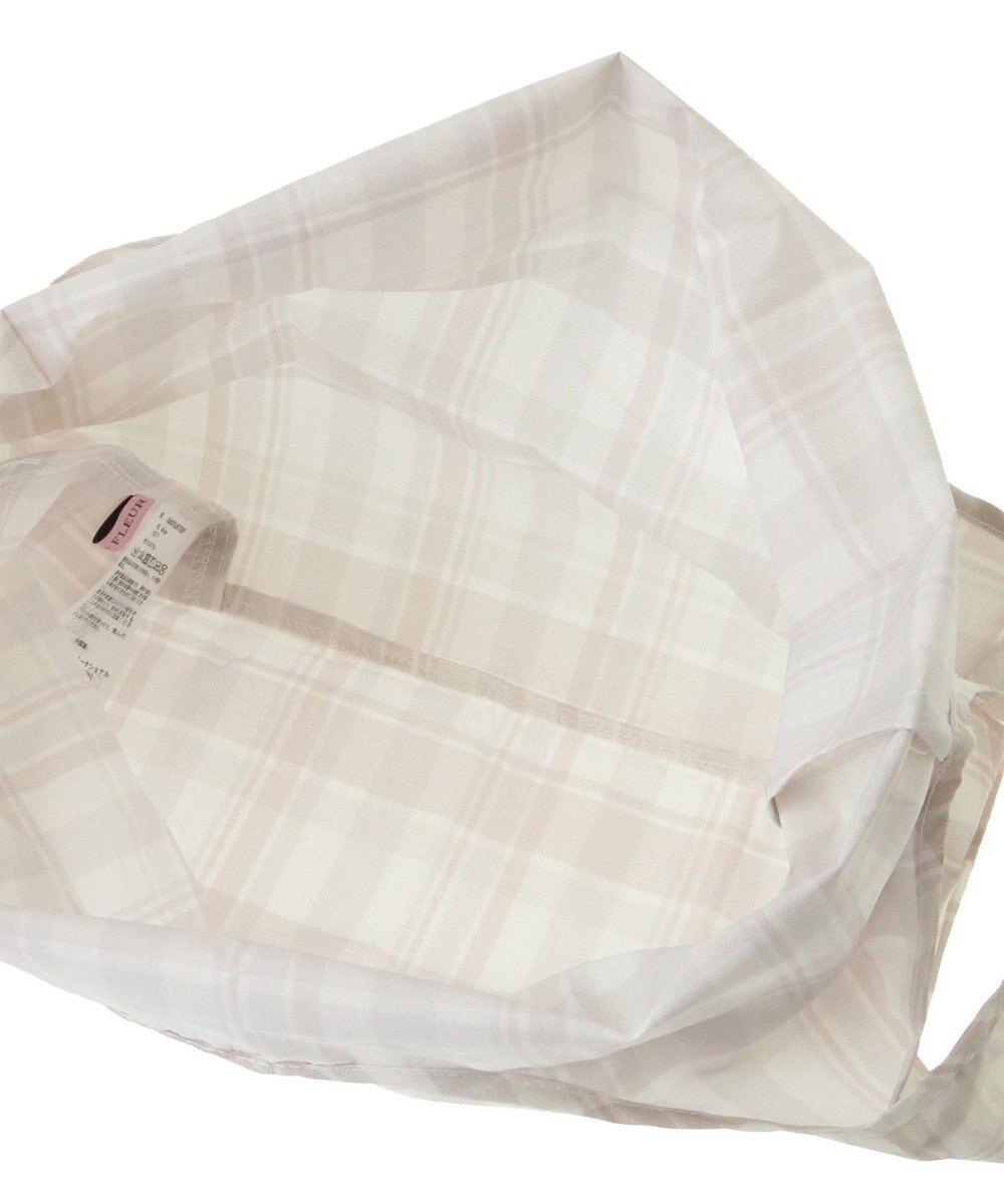 Maison de FLEUR チェックプリントエコバッグ 