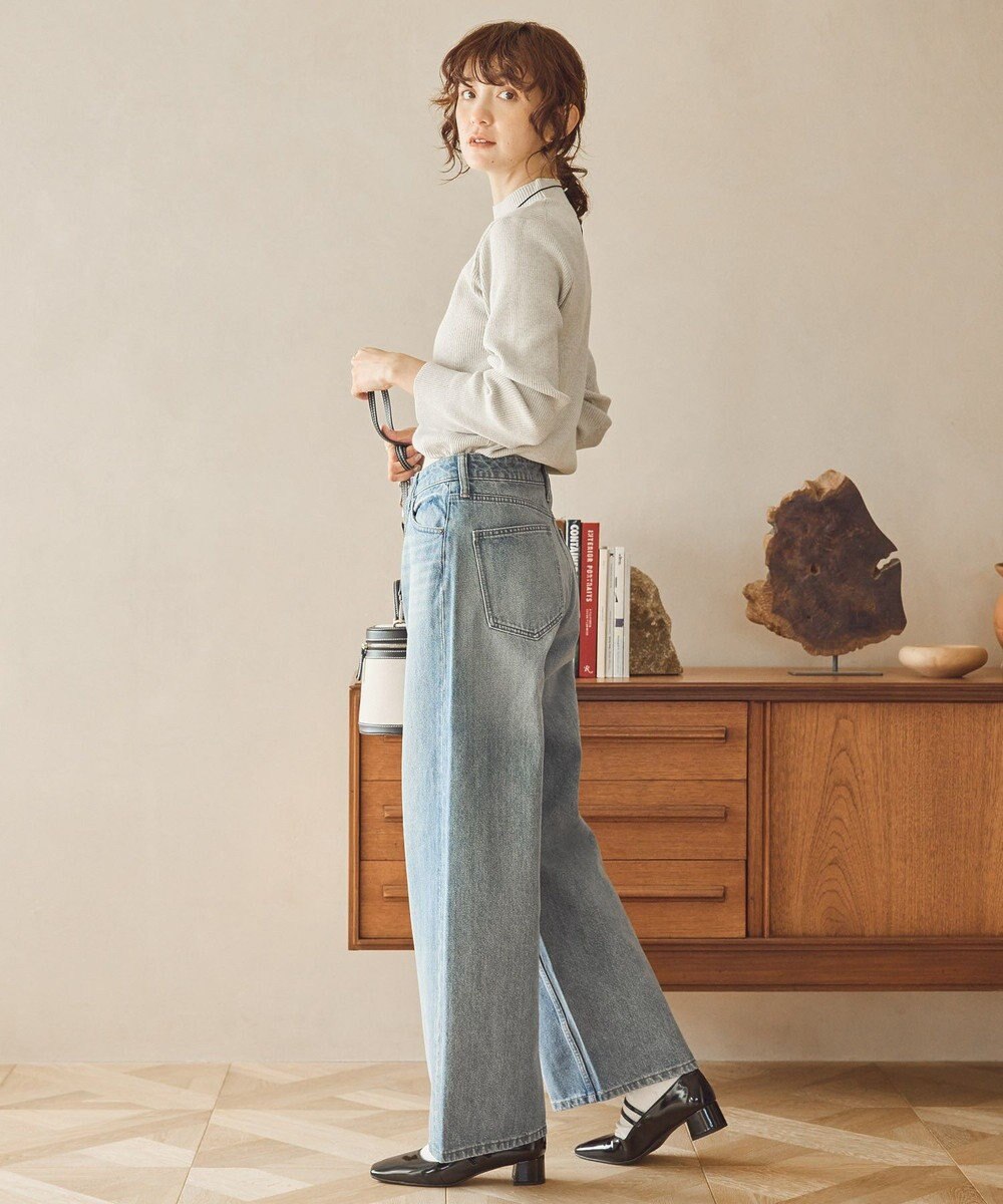 AMERICAN HOLIC ラメ入りリブニットプルオーバー 