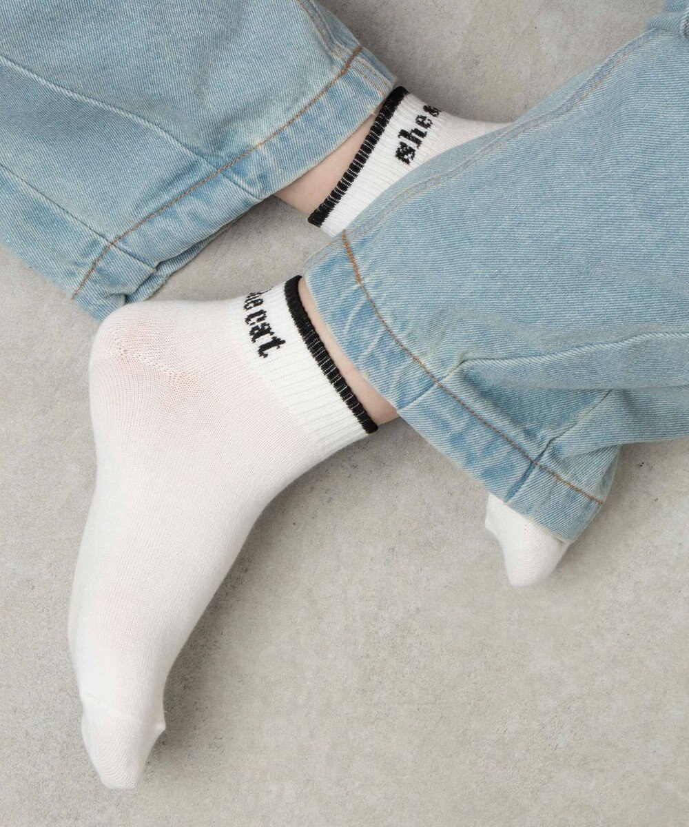 WEGO ラインロゴショートソックス 