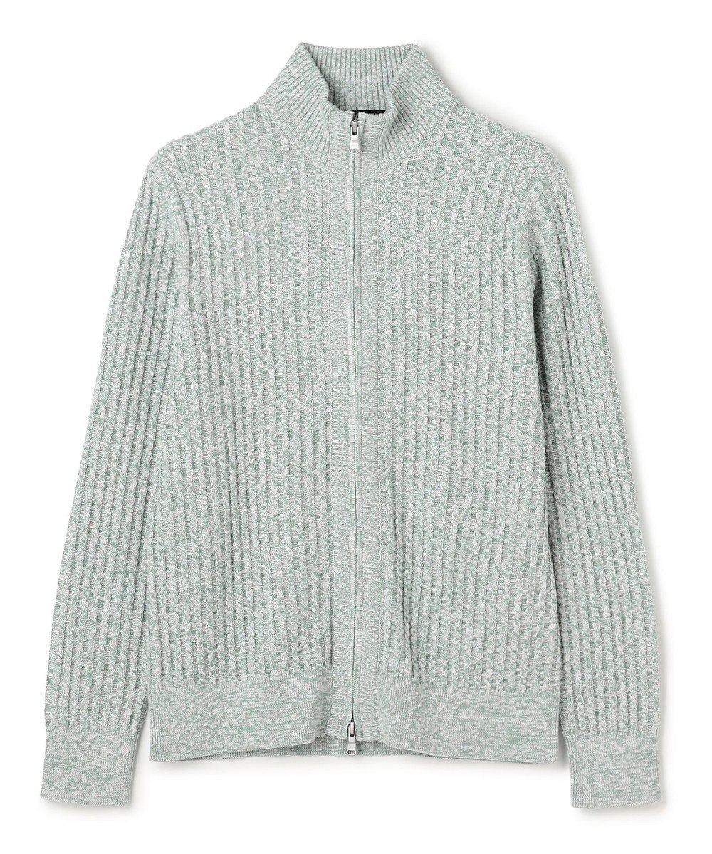 JOSEPH HOMME 【新柄】シルクバルキー　ハイネックジップアップニット 
