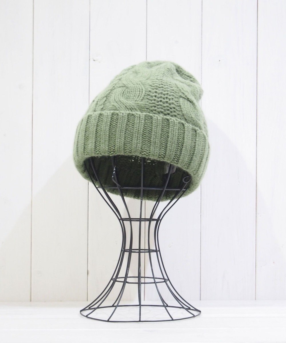 石田製帽 〈新色追加！〉カシミヤニット アラン編みワッチN ニット帽 