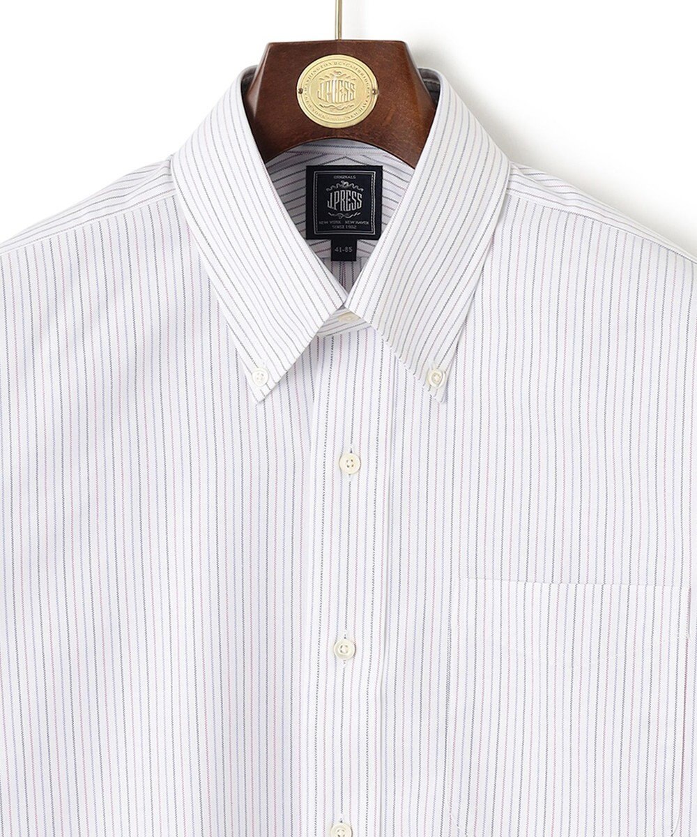 J.PRESS MEN 【WEB・一部店舗限定】トリプルカラーストライプシャツ/B.D. 