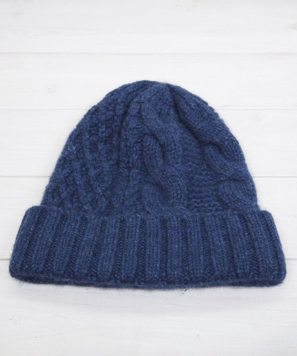 石田製帽 〈新色追加！〉カシミヤニット アラン編みワッチN ニット帽 