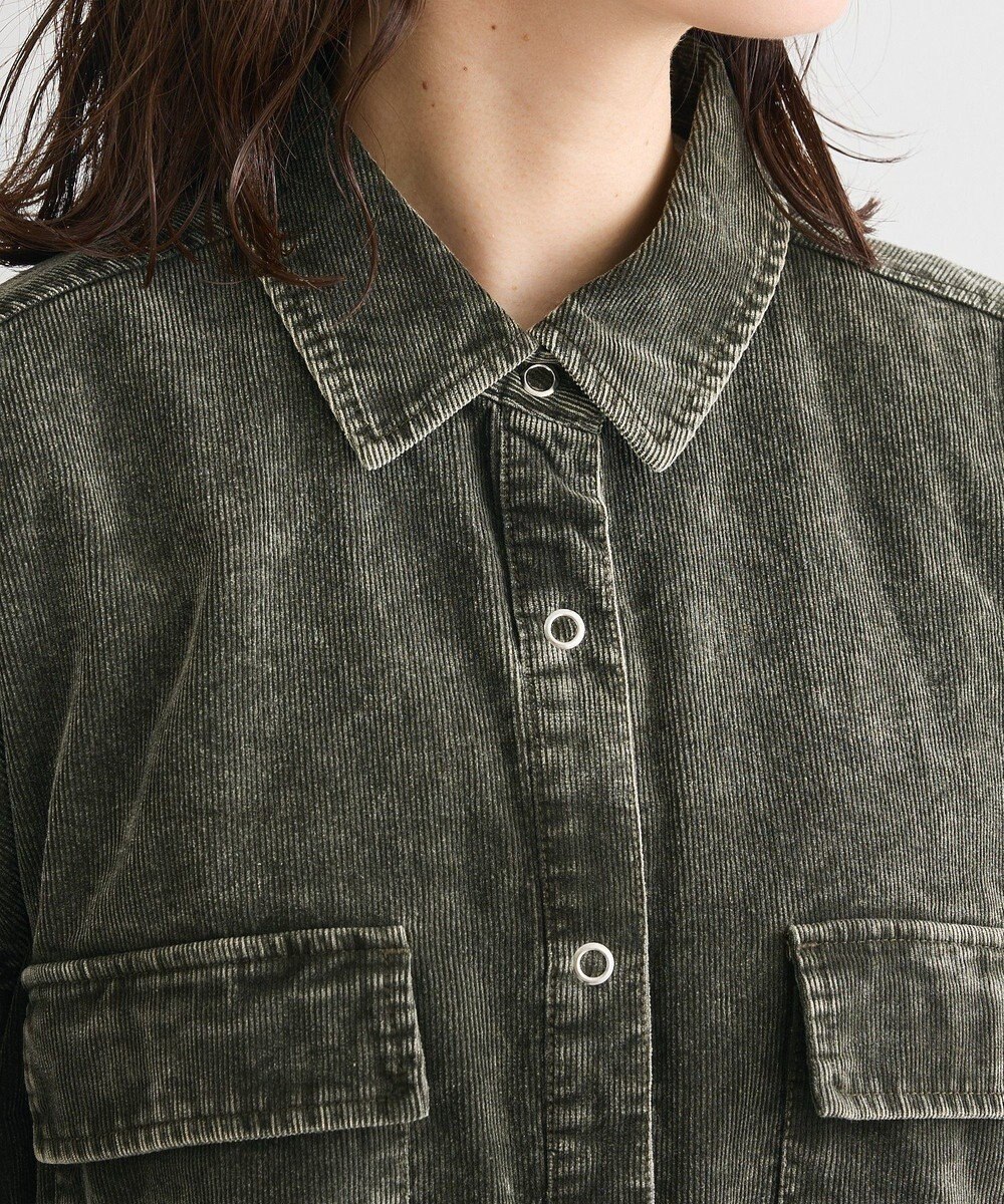 Green Parks ・ＥＬＥＮＣＡＲＥ　ＤＵＥ　ケミカルコーデュロイシャツ 
