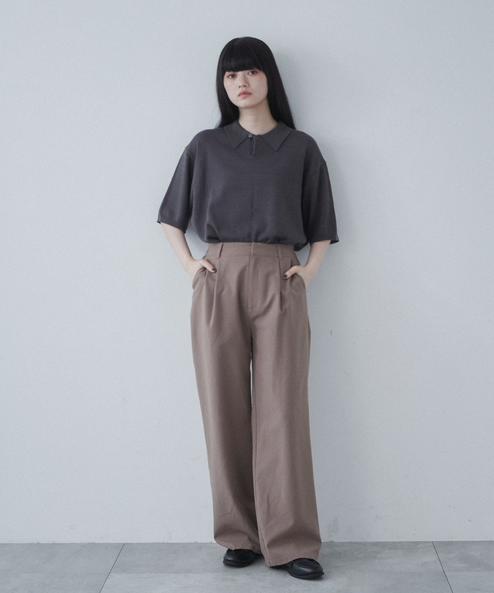 WEGO 【ユニセックス着用ITEM】スキッパーニットポロ 