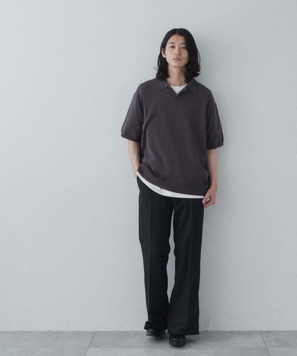 WEGO 【ユニセックス着用ITEM】スキッパーニットポロ 