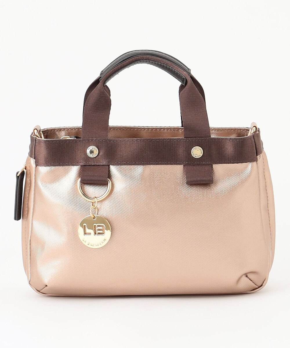 LA BAGAGERIE 【コットン×ポリウレタン】シャイニーミニマムトート 