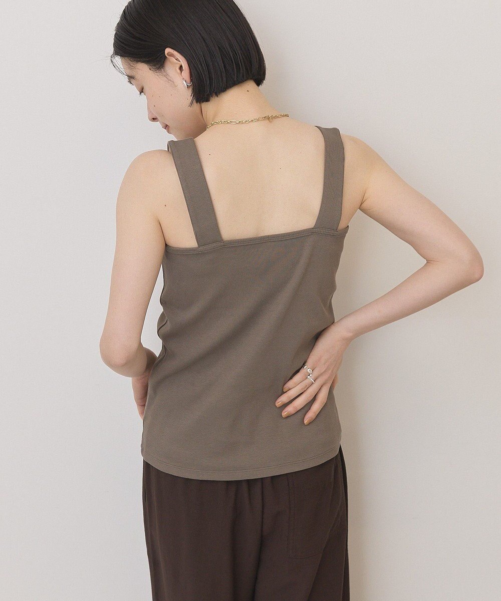 AMERICAN HOLIC 【抗菌防臭】スクエアベアタンクトップ 