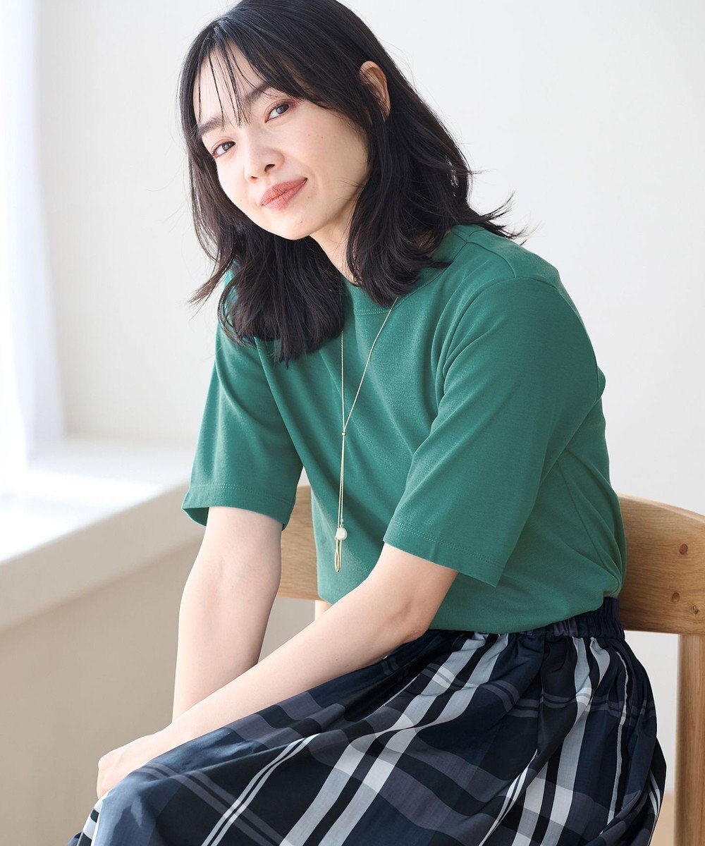 ANY L 【UVケア・接触冷感】コンパクトクルーネックＴシャツ 