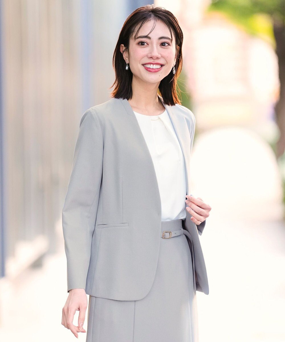 ANY SIS スマートビューティストレッチカラーレス ジャケット 