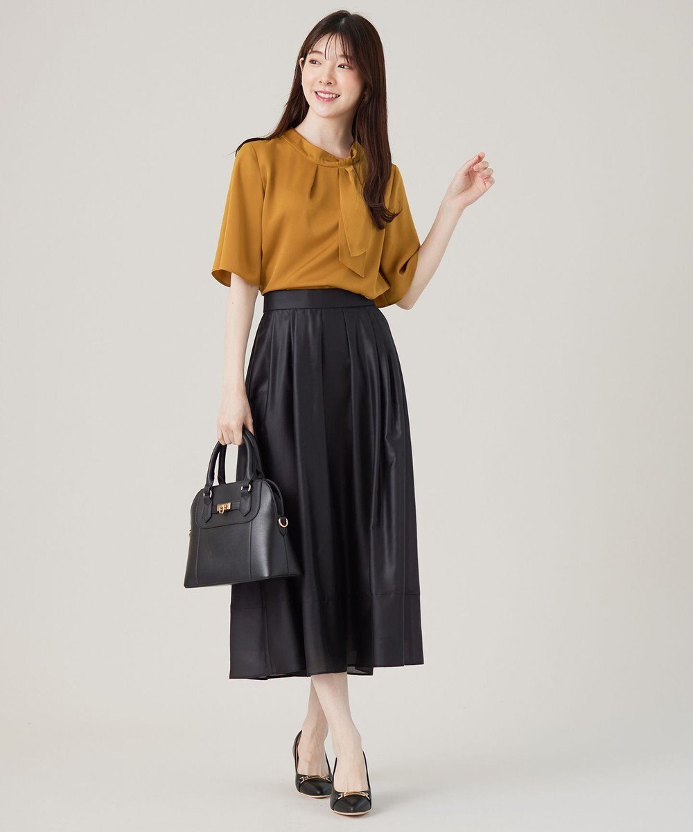 ANY SIS L 【洗える】トロミサテンボウ ブラウス 