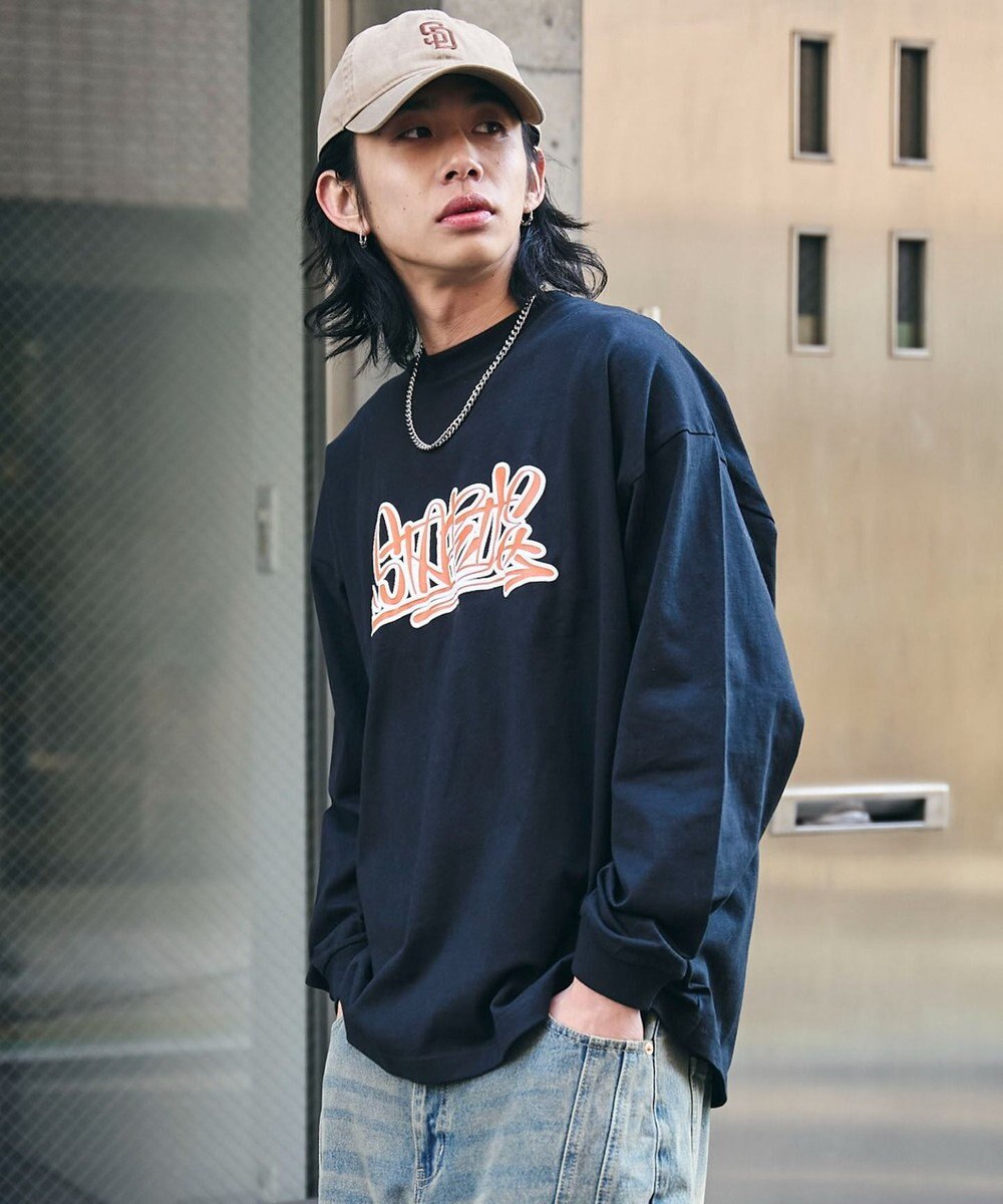 WEGO 【２点SET】アクセ付きグラフィックプリントT（LS） 