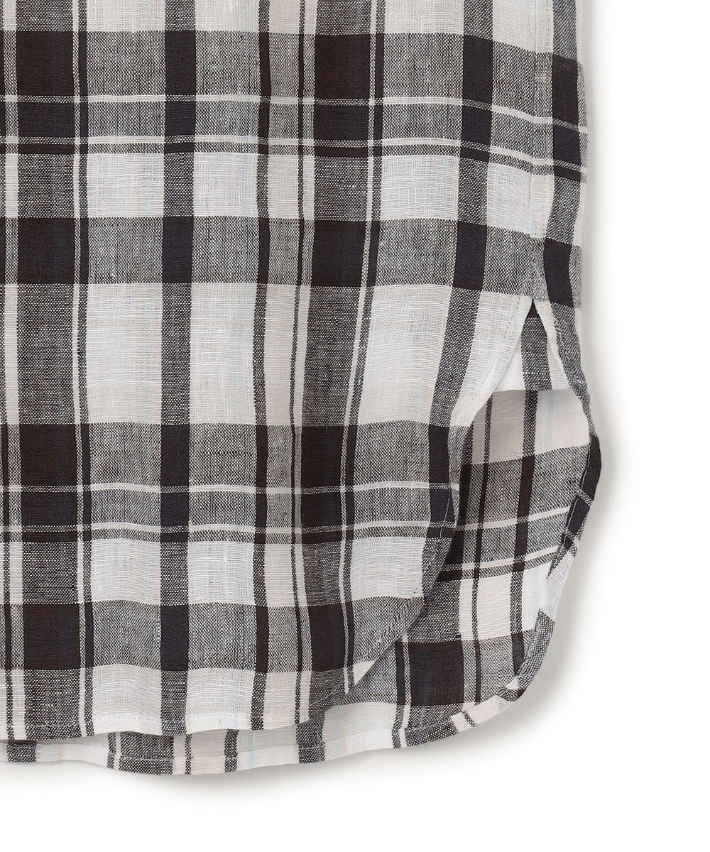 23区 【先行予約】LIBECOリネン チェック シャツ 