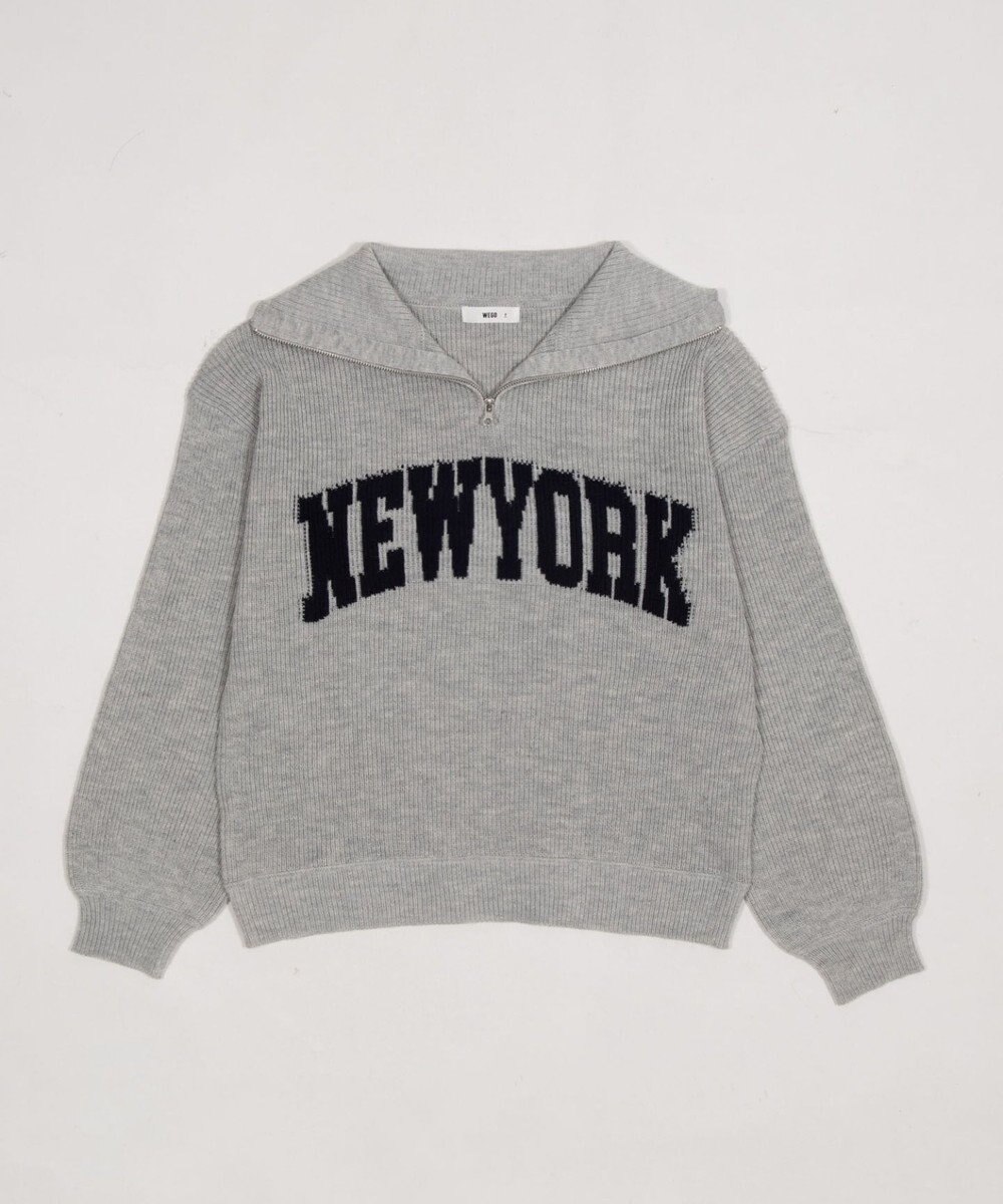 WEGO NEWYORKハーフジップニット 
