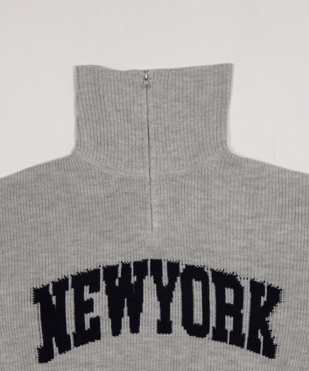WEGO NEWYORKハーフジップニット 