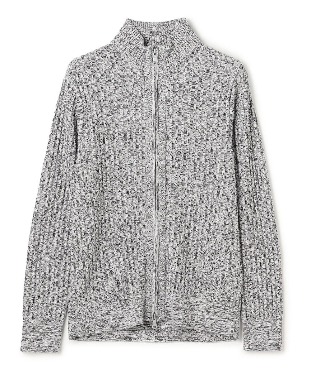 JOSEPH HOMME 【新柄】シルクバルキー　ハイネックジップアップニット 