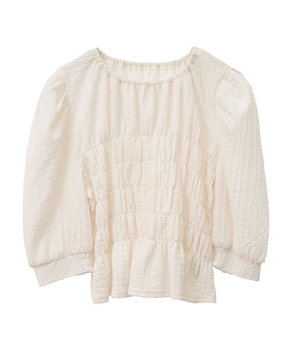 earth music&ecology ポコポコシャーリングトップス 