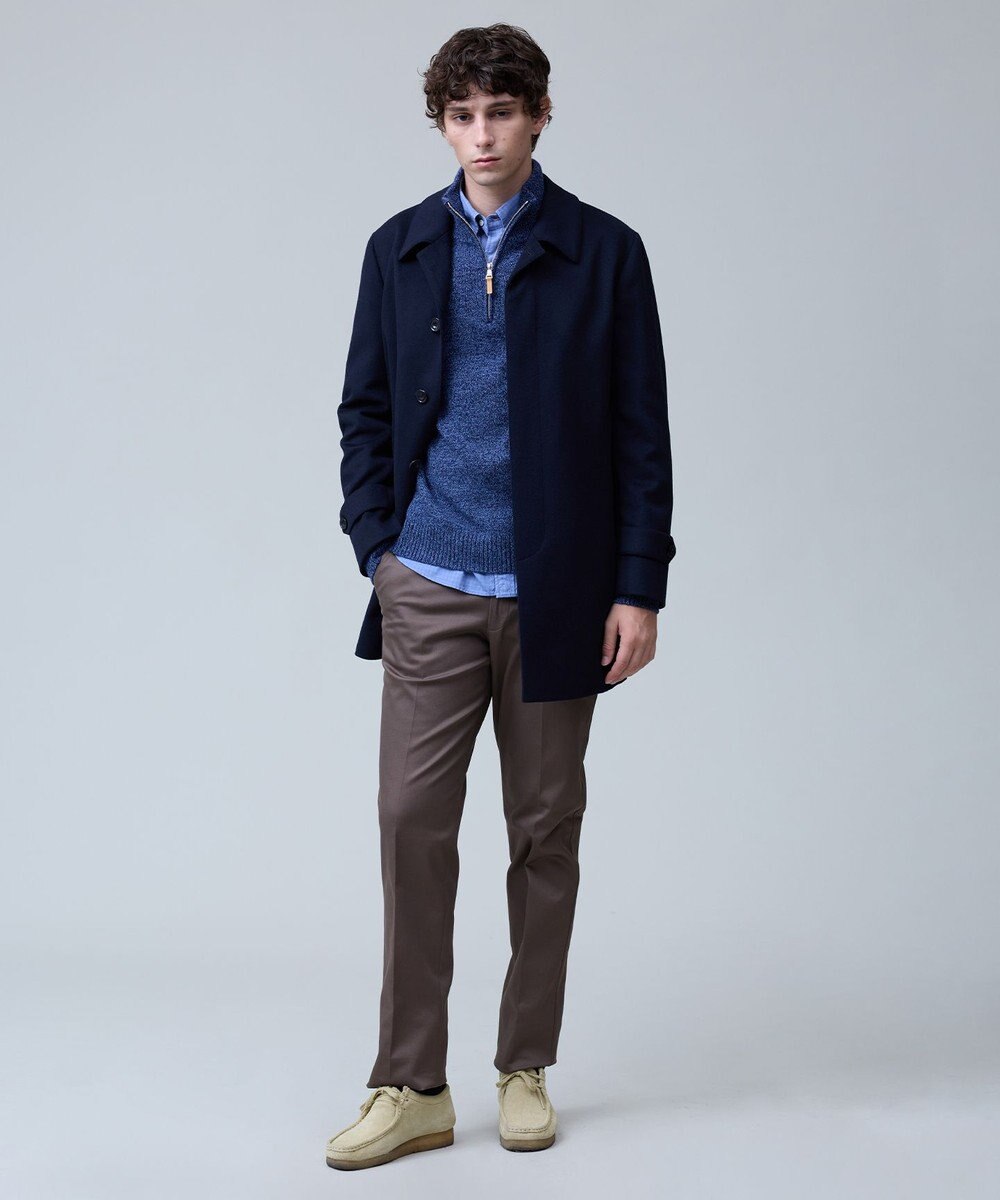 J.PRESS MEN ウールとカシミヤの品格素材【定番】ウールカシミヤビーバー ドレスショートコート_25年モデル 