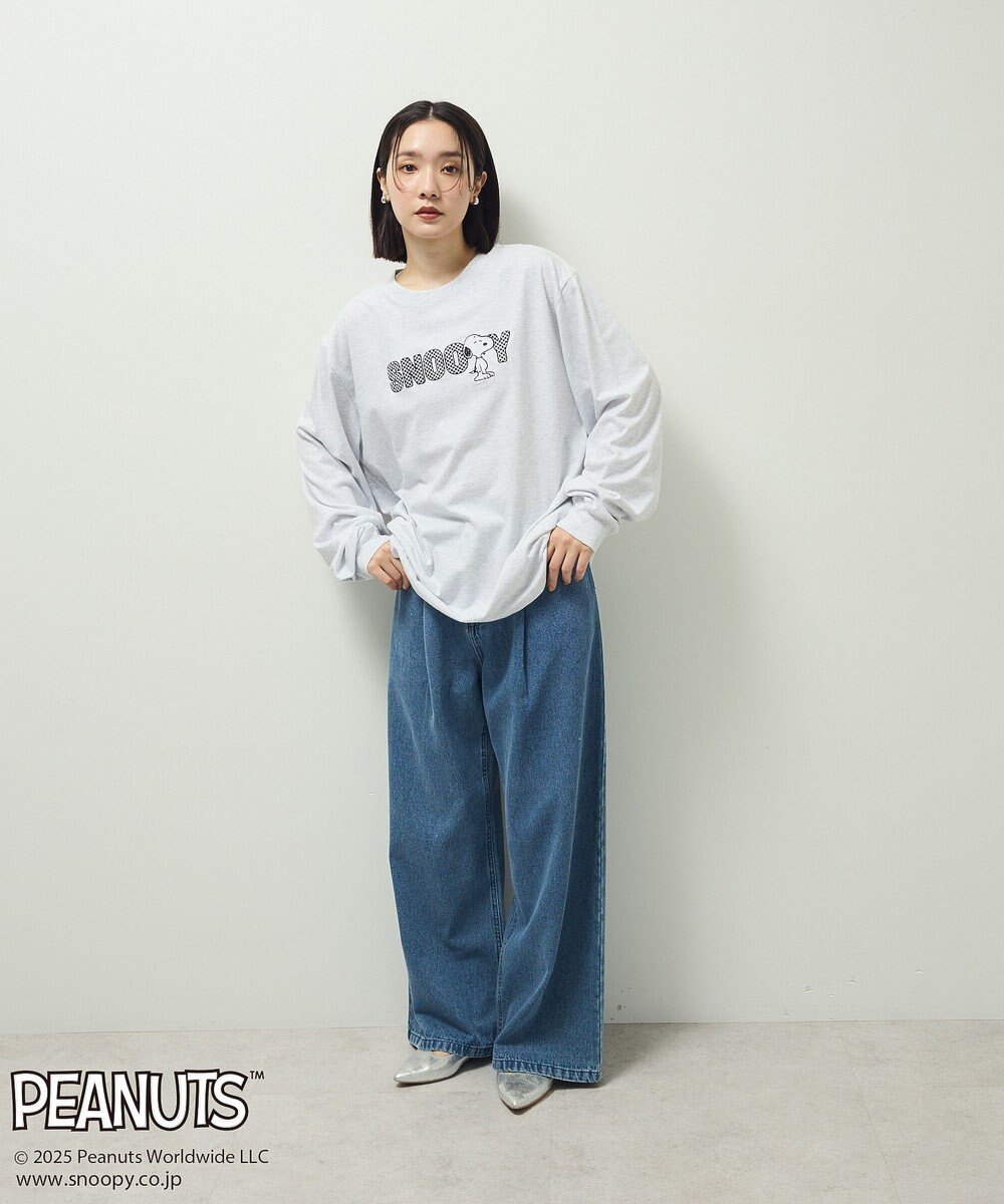 Green Parks ■PEANUTS クロスステッチロンTEE 