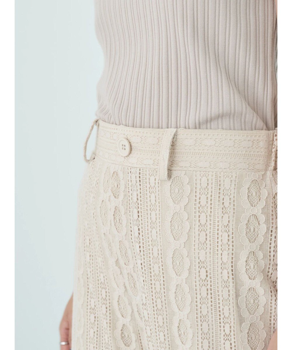 earth music&ecology フラワーレースパンツ 