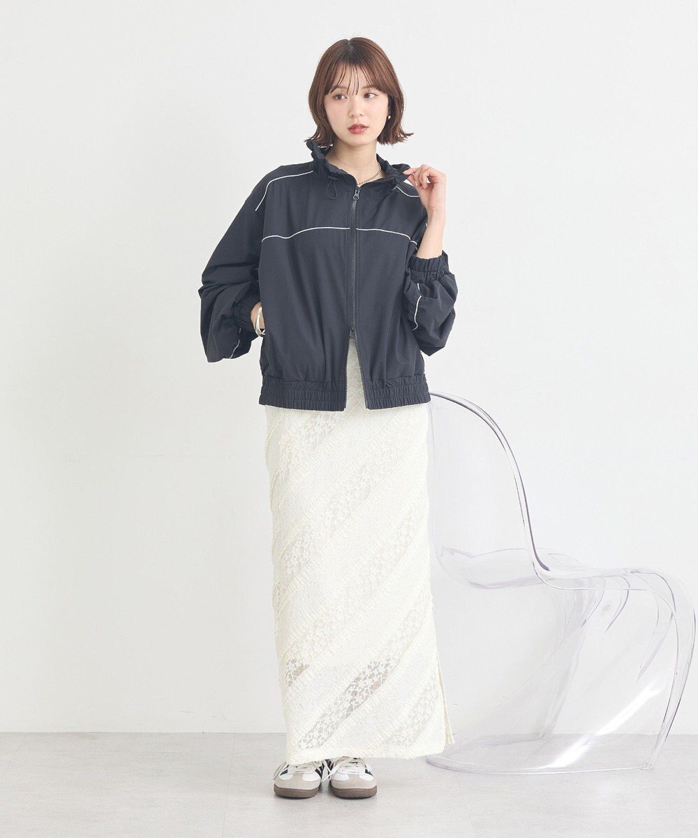 earth music&ecology 総レースナロースカート 