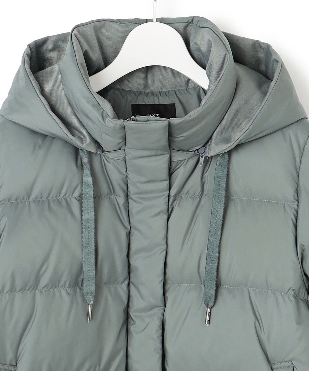 23区 L 【洗える/撥水加工】シレータフタ コンパクト ダウンコート 